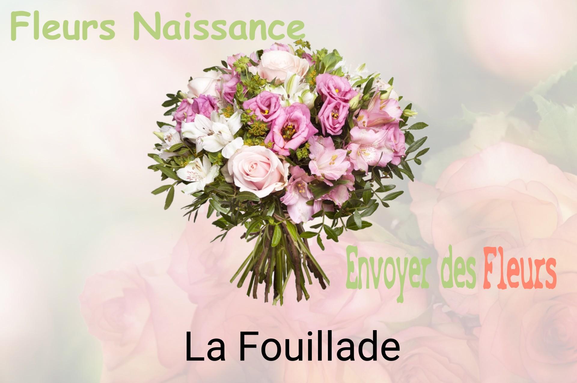Bouquet de fleurs de naissance livré à La Fouillade